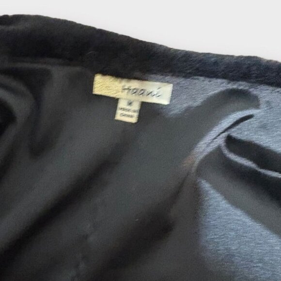 Luxurious Faux Fur Jacket Capulet M Black Jeweled Collar Classic Glam Formal EUC - Picture 6 of 6